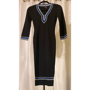 XOXO Black Bodycon Dress Semi-Bell Sleeve Size XS