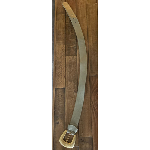 Vintage Patricia Green Details Leather Belt Gold hardware Size Large