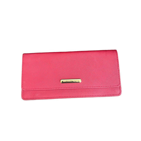 Michael Kors Red Saffiano Bill Wallet