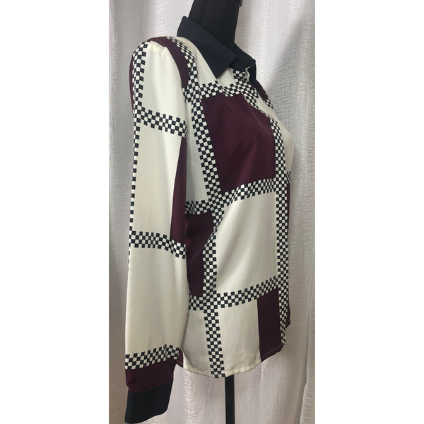 Vintage Bora Bora Checkered Blouse