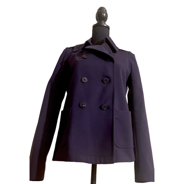 Beautiful Liz Claiborne Double Breasted Peacoat Size S Blue