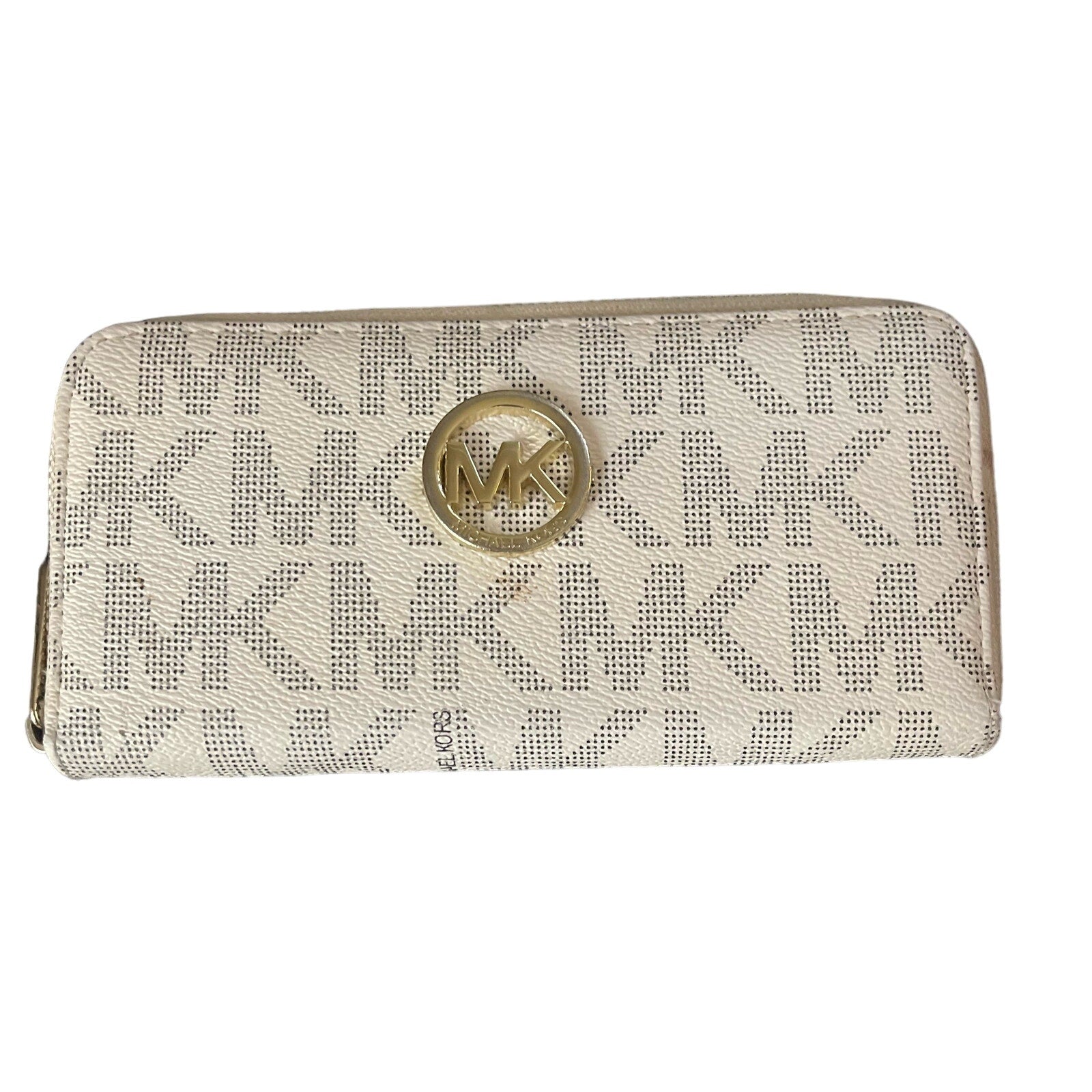 Michael Kors Jet Set Monogram Zip Around Wallet
