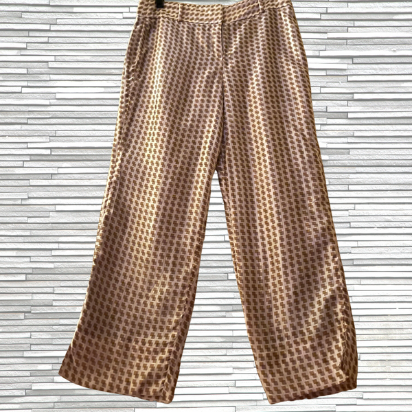 Vintage Ann Freedberg Silk Cropped Pants