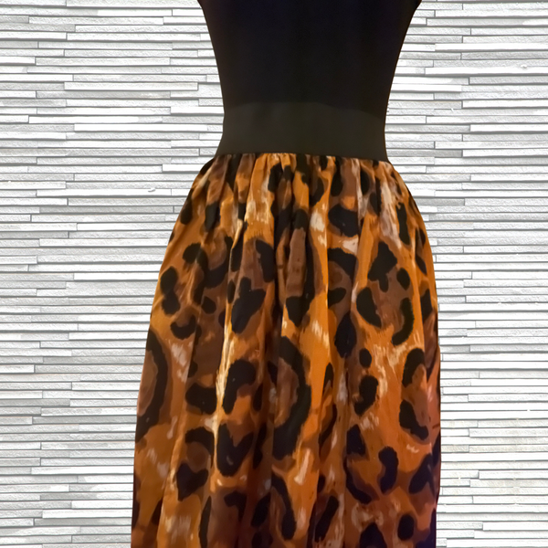 WDNY Midi Animal Print Skirt