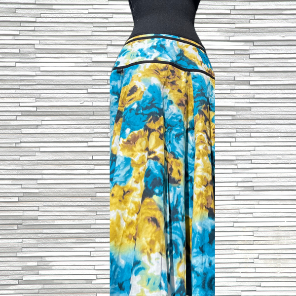 Abstract Floral Jones Wear Midi Skirt