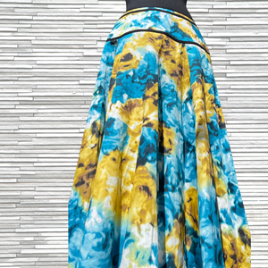 Abstract Floral Jones Wear Midi Skirt