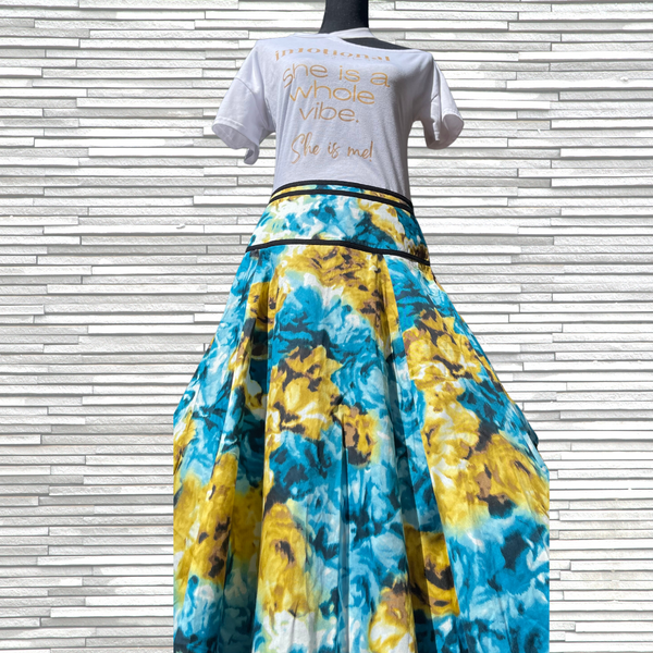 Abstract Floral Jones Wear Midi Skirt