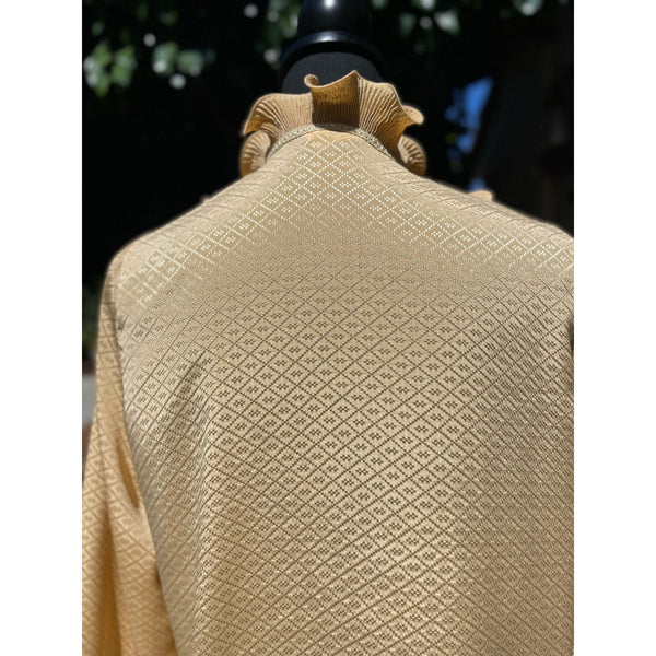 Vintage Style Ruffle Neck Blouse Size M