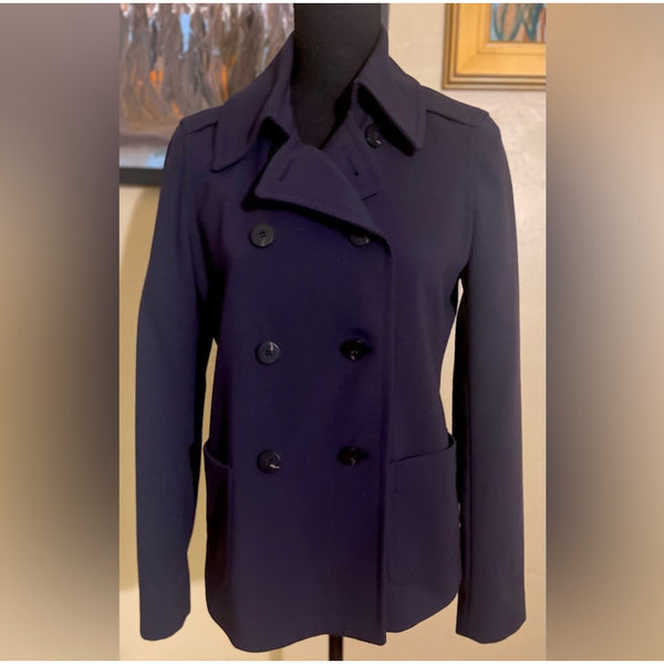 Beautiful Liz Claiborne Double Breasted Peacoat Size S Blue
