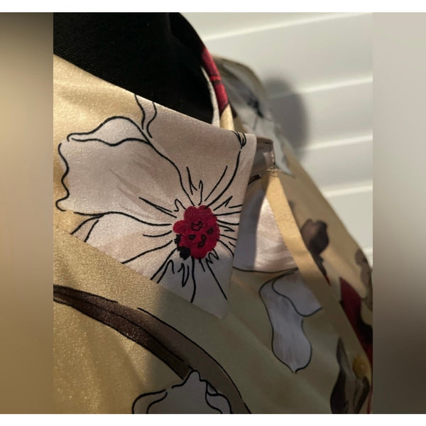 Vintage Covington Silky Floral Blouse
