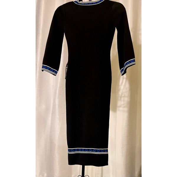 XOXO Black Bodycon Dress Semi-Bell Sleeve Size XS