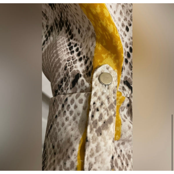 Apt. 9 Snakeskin Print Blouse Large