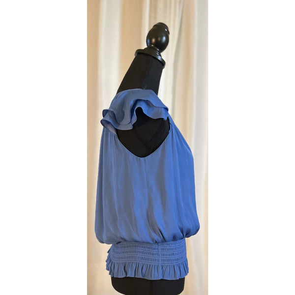 Current Air V-Neck Blouse Smocked Wasit Size MP